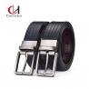 Business Rotary Buckle Men's Leather Belts Embossed Trousers Cowhide