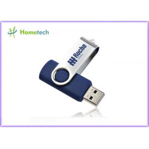 Engraved Twist USB Sticks with Keychain , Customized Gifts USB Sticks