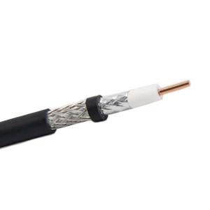 China Solid Copper Conductor Coaxial Cable 5DF RG6 RG59 OD7.5MM With PVC PE Jacket supplier