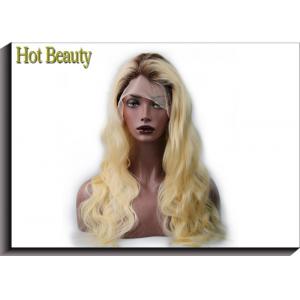 China Swiss Lace 24 Inch Human Hair Wigs For Black Women / Curly Body Wave supplier