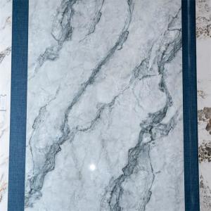 Glazed Polished White Marble Floor Tiles Heat Insulation