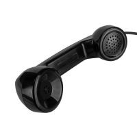 China Anti Destructive Black Telephone Handset Microphone With PC / ABS Material on sale