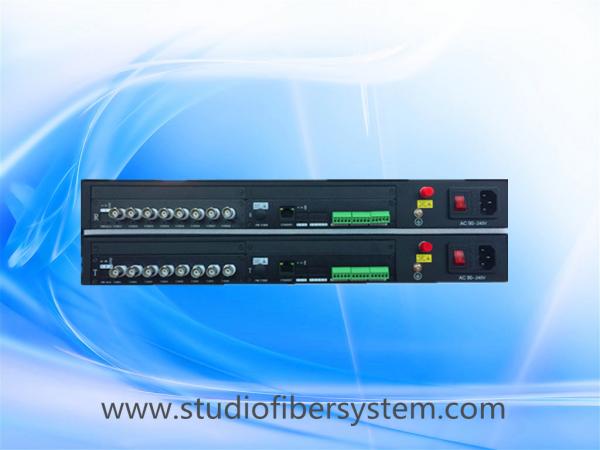 8CH video &8CH audio&1PTZ control data&1CH ethernet fiber converters for remote