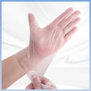 CE Transparent Cast Polyethylene Gloves 0.025mm-0.08mm CPE Hand Protection Gloves