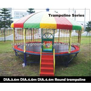 Amusement Mobile Bungee Trampoline Galvenized Steel Pipes PP Material