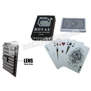 Cartes marquées de tisonnier de plastique régulier d'index, cartes de jeu royales de taille standard de Taïwan