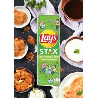 China Stack Up Flavor with Lay's Stax Sour Cream & Onion - 100g - Wholesale Asian Snack on sale