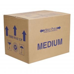 Medium Sized Cardboard Storage Box For Paperback Books Pots And Pans