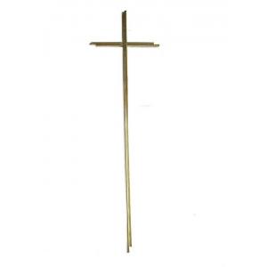 China Ref No D066 Coffin Decoration / Metal Crucifix 65×19 Cm For Casket supplier