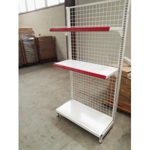 China Supermarket Convenience Store Wire Mesh Shelves , White Wire Shelving Units supplier