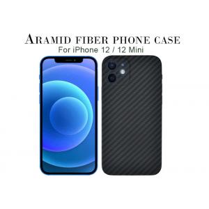 Scratch Resistant Aramid Fiber iPhone 12 Case Black Kevlar Phone Case