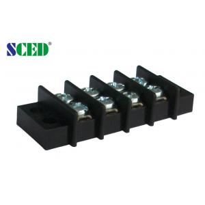 Double Levels 9.525mm Barrier Terminal Block , 300V 20A Electrical Terminal Blocks