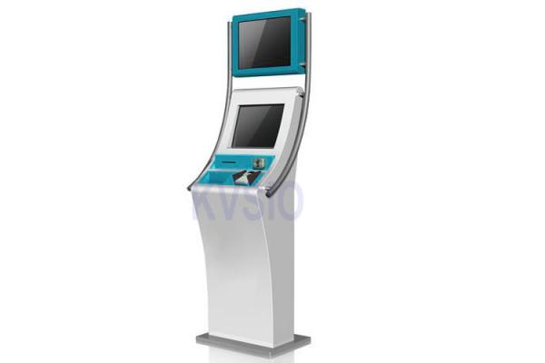 Dual Screen Automated Payment Kiosk High Validation Rate With Metal Keyboard