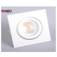 China Square White Ceiling Recessed Spotlights Gu10 Downlight Adjustable on sale