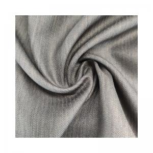 123gsm Solid Dye GRS Standard 100% RPET 170D Herringbone Fabric for Recycled Garments