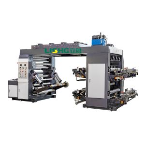 China Lisheng 4 Colors Double Face Flexo Printing Machine Roll to Roll Print wholesale