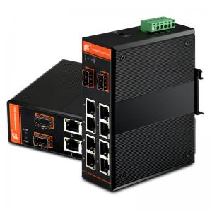 China Gigabit Ethernet PoE Switch Unmanaged 8x10/100Base-TX + 2x1000Base-FX SFP / 8xPoE supplier