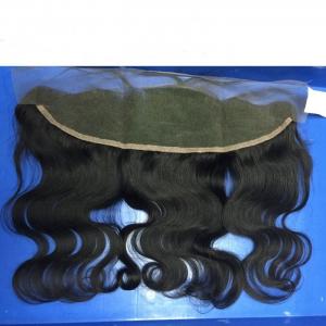 China 100% Virgin Human Hair Frontal Lace Closure with Baby Hair 13x4 Peruvian Virgin Hair Closure supplier