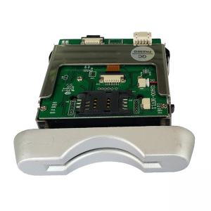 Metal Bezel IC Card Readers Manual Insertion With RS232 USB TTL Interface