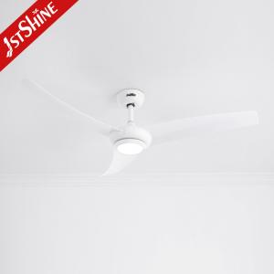China White Modern ABS Quiet Ceiling Fan , DC LED Ceiling Fan With Remote Control supplier