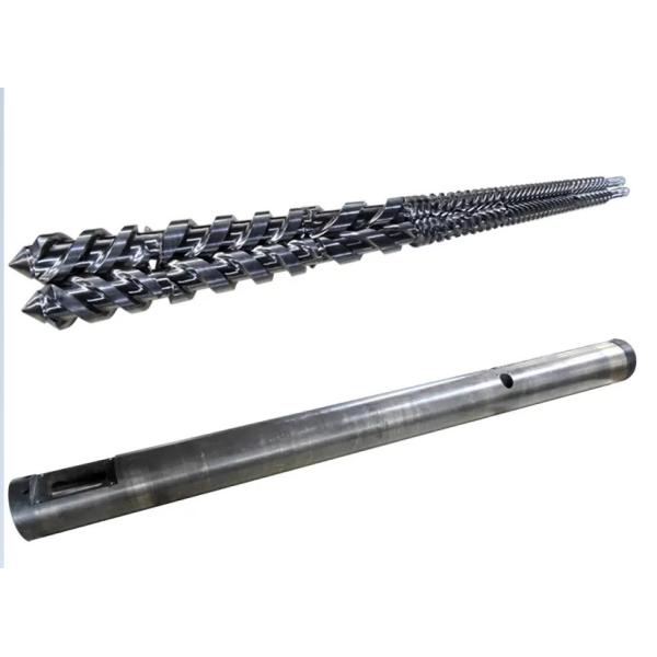 Baril jumeau parallèle de vis de MIKROSAN MCV55 MCV67 MCV110 pour le profil WPC de tuyau de PVC