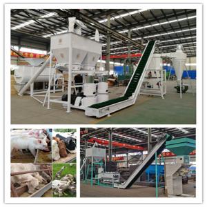 China Moisture Content Of Raw Materials ≤20% Pellet Feed Production Line With Performance supplier