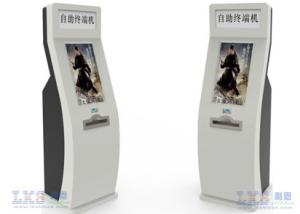 China 24 quiosque interativos de Inforamtion da tela de toque da polegada com A4 a impressora a laser, varredor de código de QR on sale 