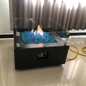 China 1.6ft Fire Pit Rectangular Fire Table With Propane Tank Inside 40000 BTU supplier