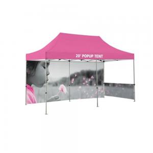China Advertising Custom Promotional Tents Heat Transfer Printing Flame Retardant Reinforced supplier
