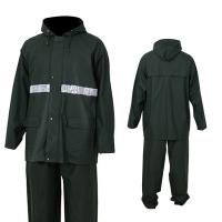 China Reflective Tapes Waterproof Rain Suits with 0.45mm Thickness and Waterproof PU Material on sale