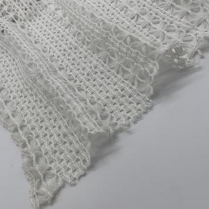 China Customized Knitting Jacquard Fabric Lace Knitting 85% Polyester 15% Cotton 150cm 195gsm N03-009 supplier