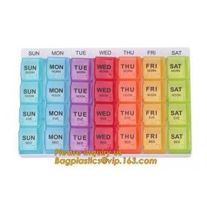 week pill box 7 day Medicine Pill box for health care,Customized logo Hot sales colorful plastic pill box,7 day pill box