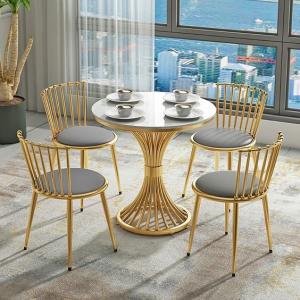 Fancy Cafe Shop Chairs High Level Modern Stainless Steel PU Leather Leisure Coffee Chair