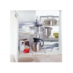 China 180º Rotating Kitchen Pull Out Basket Little Magic Corner Pull Out Wire Rack / Shelf supplier