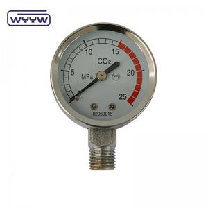 Commercial pressure meter pressure regulator use natural gas 50mm manometer supplier co2 pressure gauge