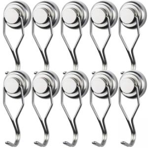 NdFeB Magnetic Wall Hooks Metal Suction Cup Hook 0.05mm Tolerance