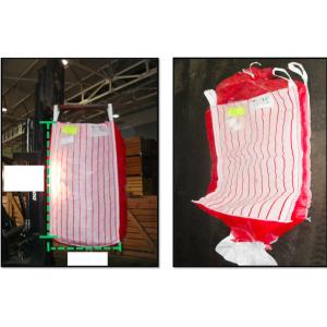 China Potato ventilated bulk bags 1.5tonne , red breathable PP fabric FIBC Bags supplier