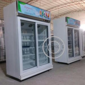 China OP-A407 OPPOL Brand Single-temperature Supermarket Two Glass Door Fridge supplier