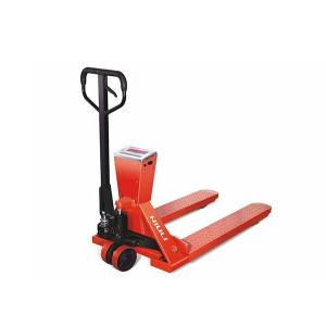 China Total Lifting Height of 195mm JTHT-S Hydraulic Hand Pallet Truck with Scale for Quick Cargo Weighing wholesale