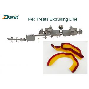 China Peanut Butter Flavor Natural Sticks Dog Food Extruder Dental Treats Making Machine supplier
