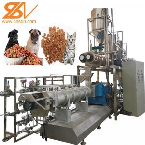 China Dried Cat Food Making Machine pet processing line dog cat pet food machine plant supplier