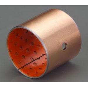 Red Bronze Polymer Plain Bearings , Tin / Copper Plated Split Steel Bushing Better Performance