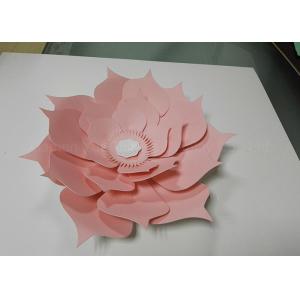 Custom Size Window Display Decorations Paper Craft Handmade Decorative White Paper Flower