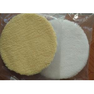 China Durable 6 Inch Wool Polishing Pad Round Shape High Security For Car Care supplier