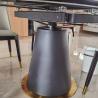 Round Marble Extendable Dinning Table Luxury Stone Extendable Dining Table Ceramic Marble Top