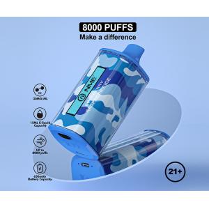 650mAH Disposable Vape Rechargeable 8000 Puffs 1.2Ω Blueberry Ice