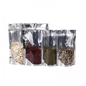 Custom Size Aluminum Stand Up Snack Package Bags For Rolled Oats