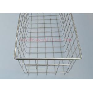 China 316 l Sterilization Trays Stainless Steel Basket For Surgical Instruments Medical Grade supplier