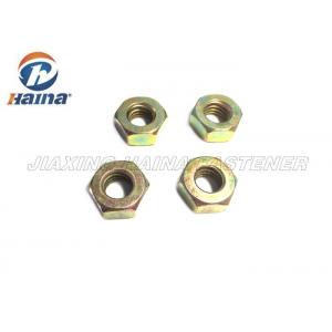 China Customized Carbon Steel Nuts Hexagonal Head With Yellow Zinc Finish DIN 934 supplier