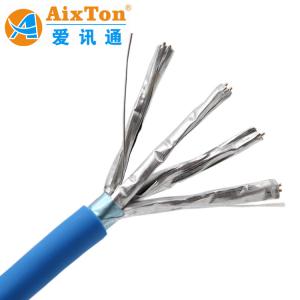 China 4 paires BC Utp Ftp Cat6A Cat7 LAN Ethernet Cat5E câble de patch cord câble UTP avec des matériaux d'isolation PE codés par couleur supplier
